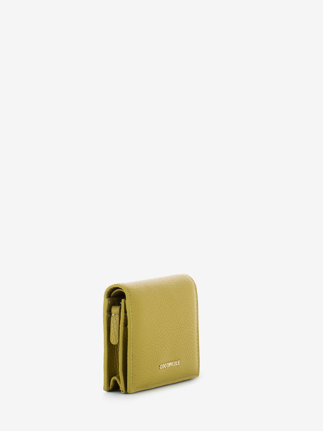 Card holder grained leather citronella