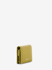 COCCINELLE - Card holder grained leather citronella