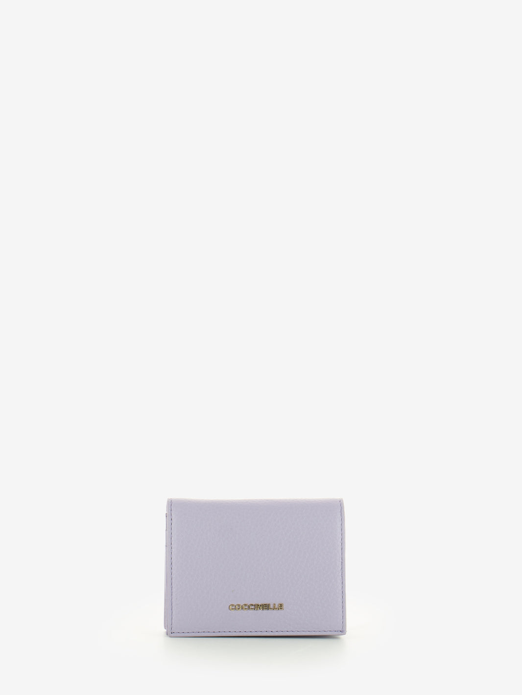Card holder grained leather lavender