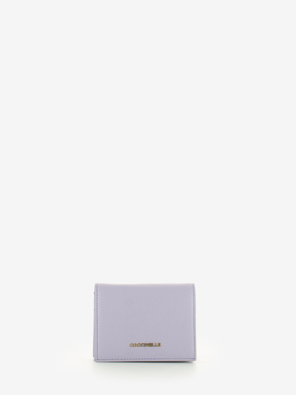 Card holder grained leather lavender