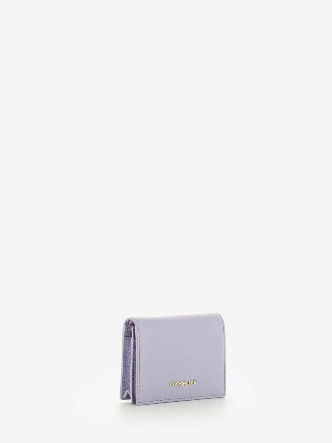 Card holder grained leather lavender