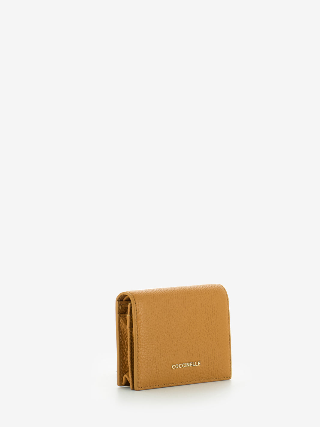 Card holder grained leather paprika
