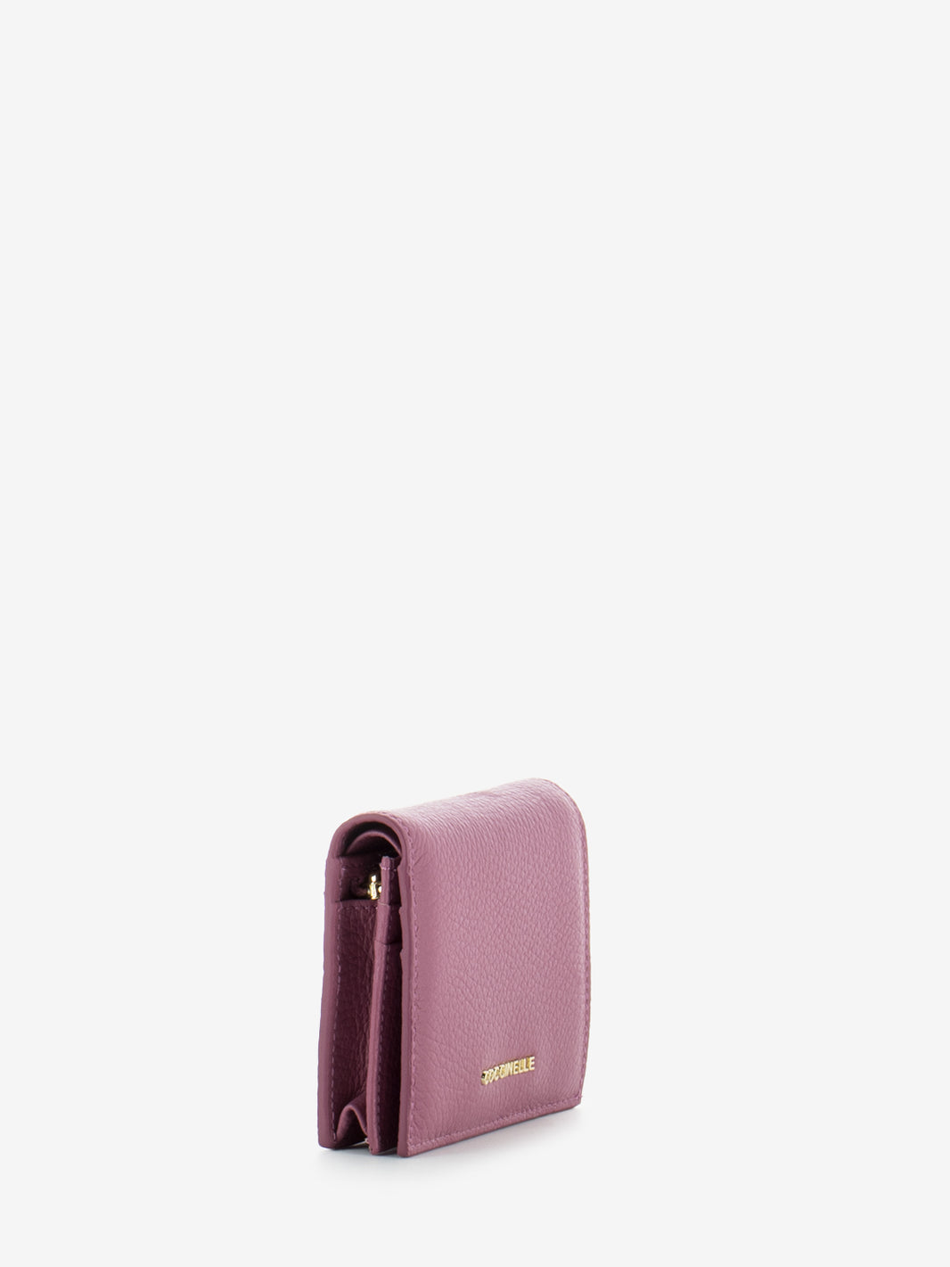 Card holder grained leather pulp pink