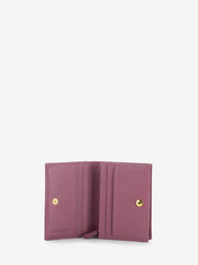 COCCINELLE - Card holder grained leather pulp pink