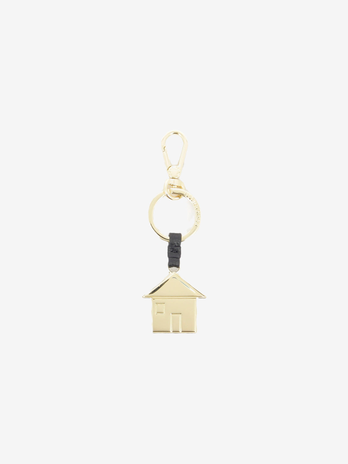 Charm metal house grained leather noir