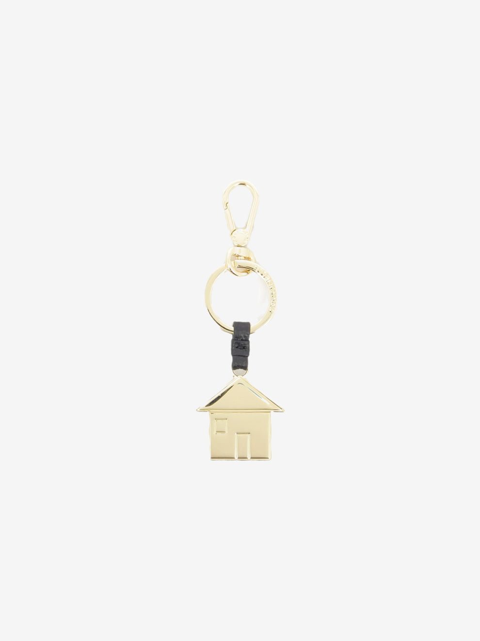 Charm metal house grained leather noir