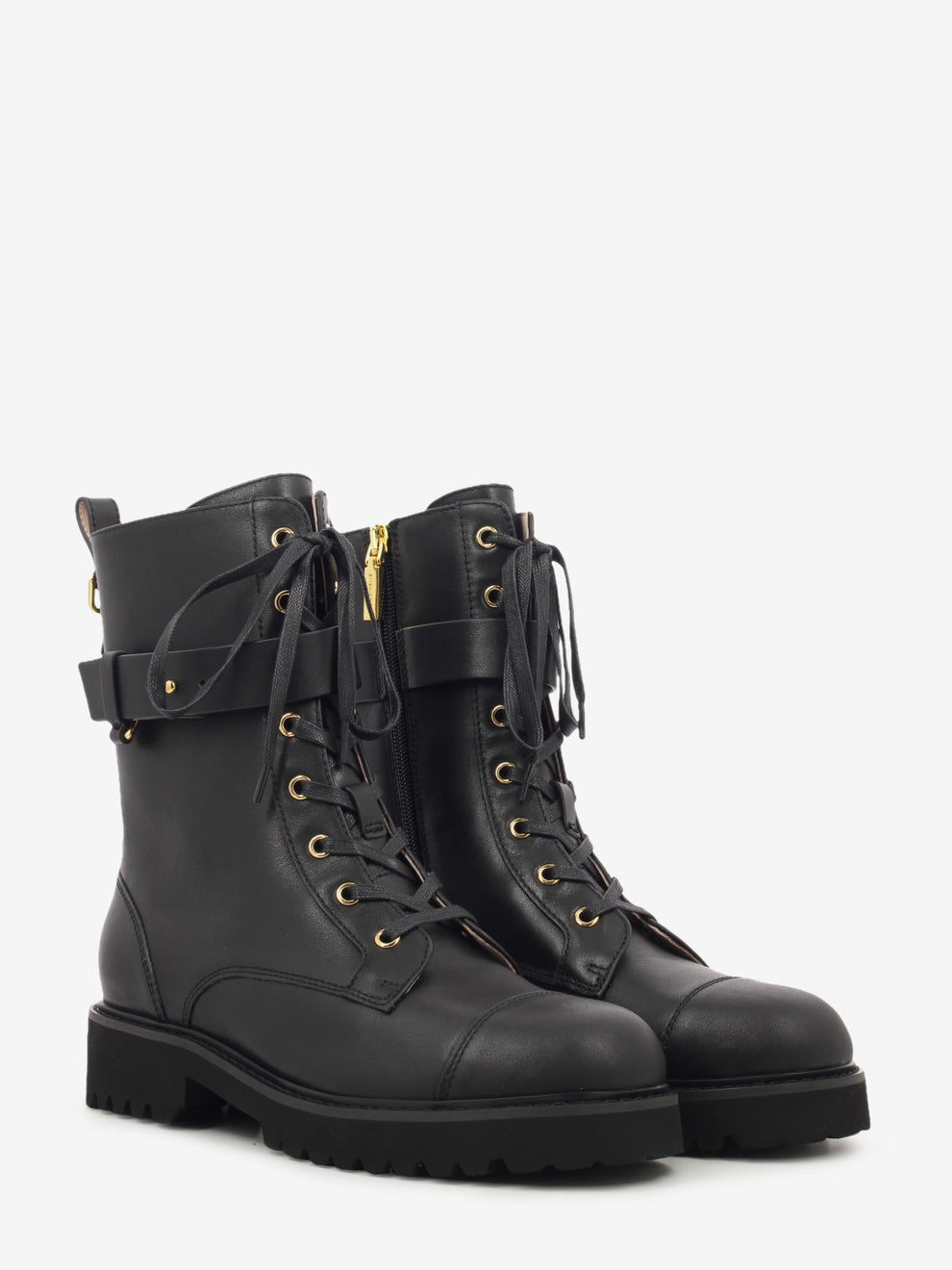 Combat Boot Cow leather noir