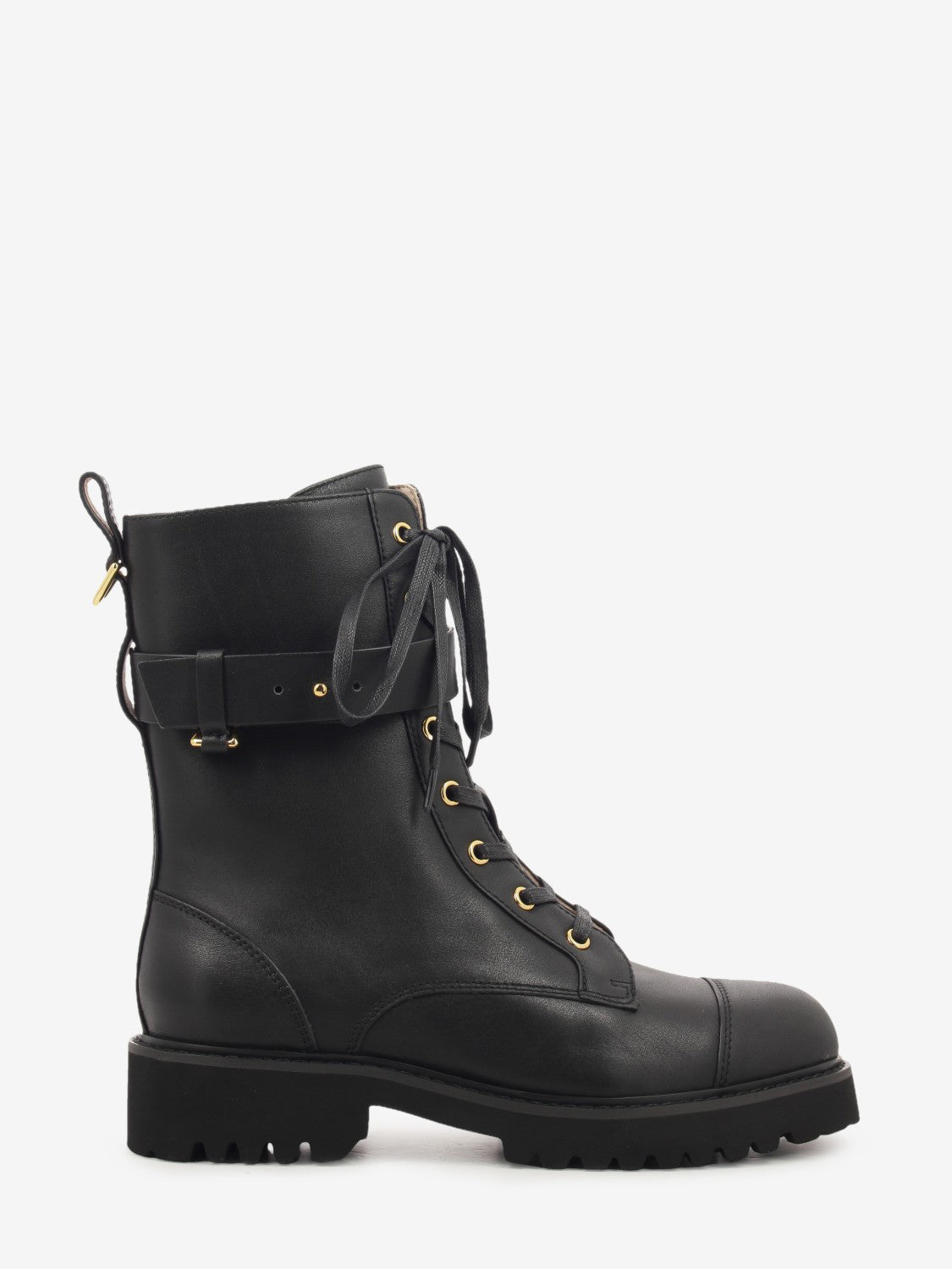 Combat Boot Cow leather noir