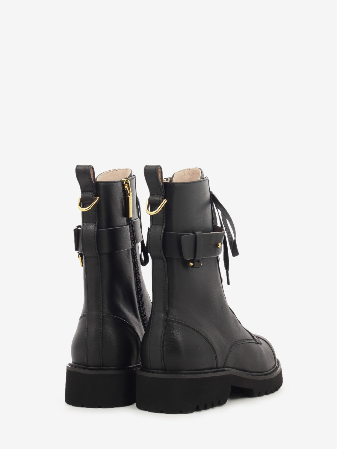 Combat Boot Cow leather noir