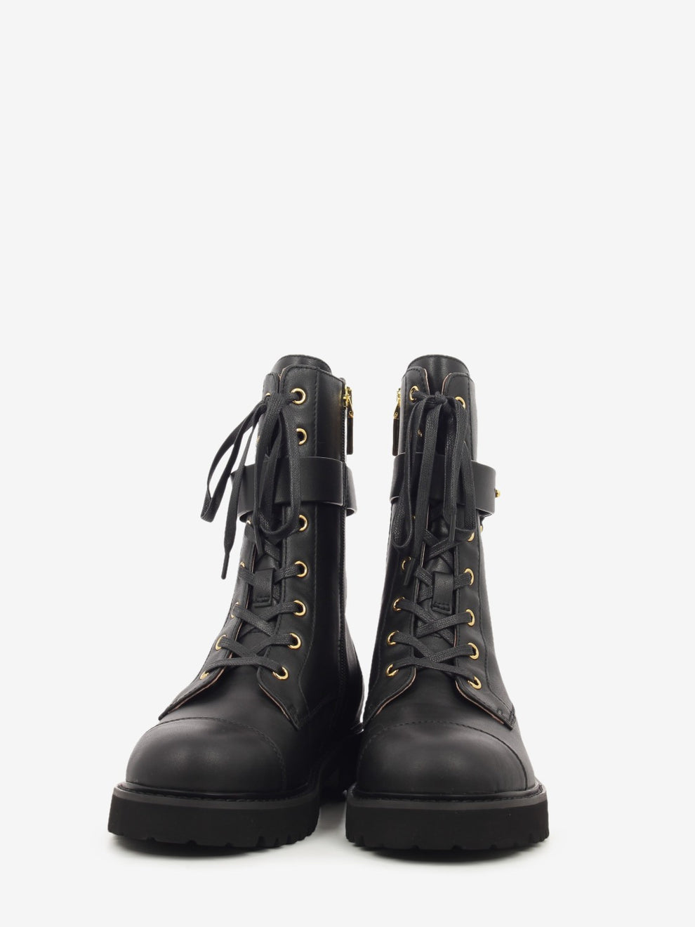 Combat Boot Cow leather noir