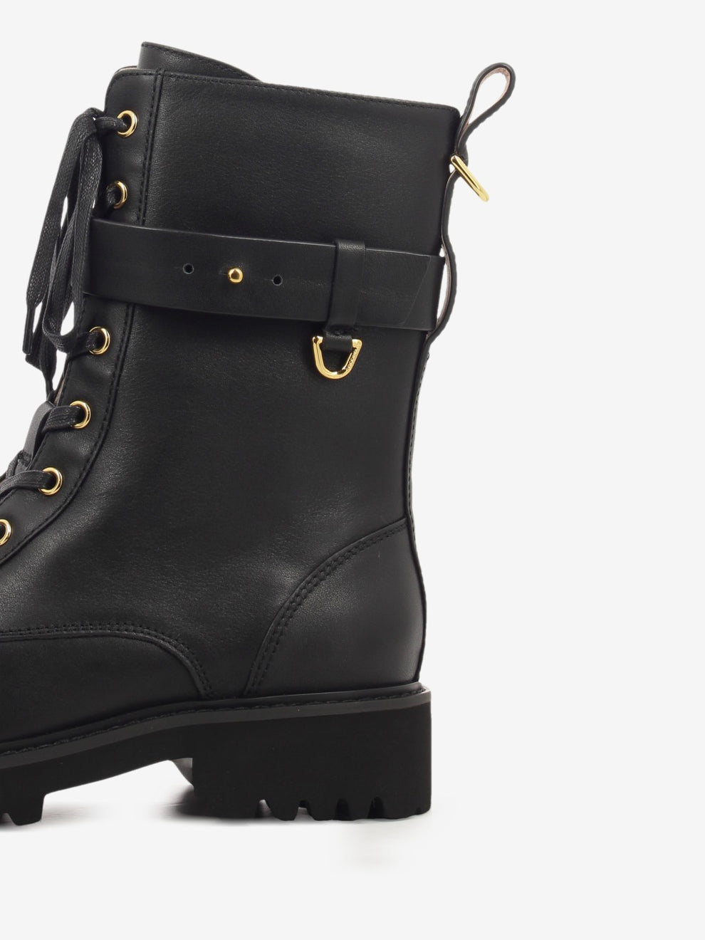 Combat Boot Cow leather noir