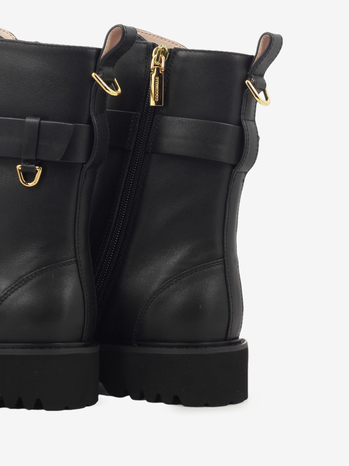 Combat Boot Cow leather noir
