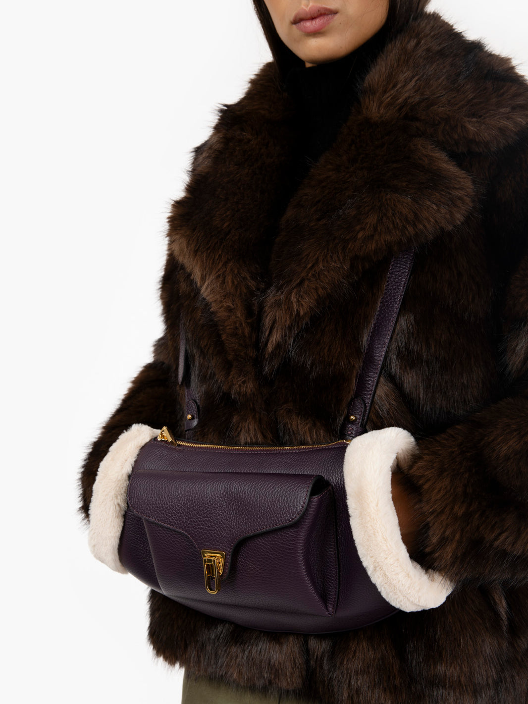 Handbag Beat Arctic prune / natural