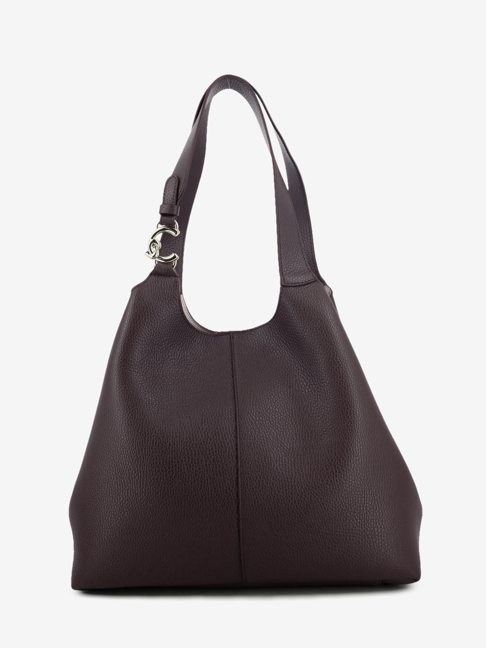 Handbag C-Easy large leather berry