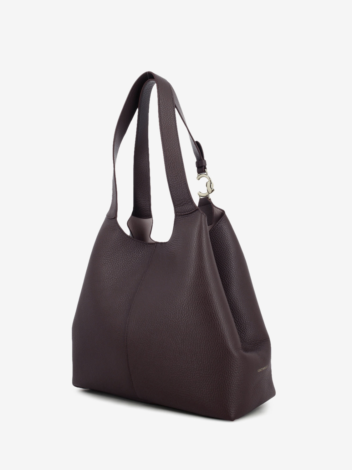 Handbag C-Easy large leather berry
