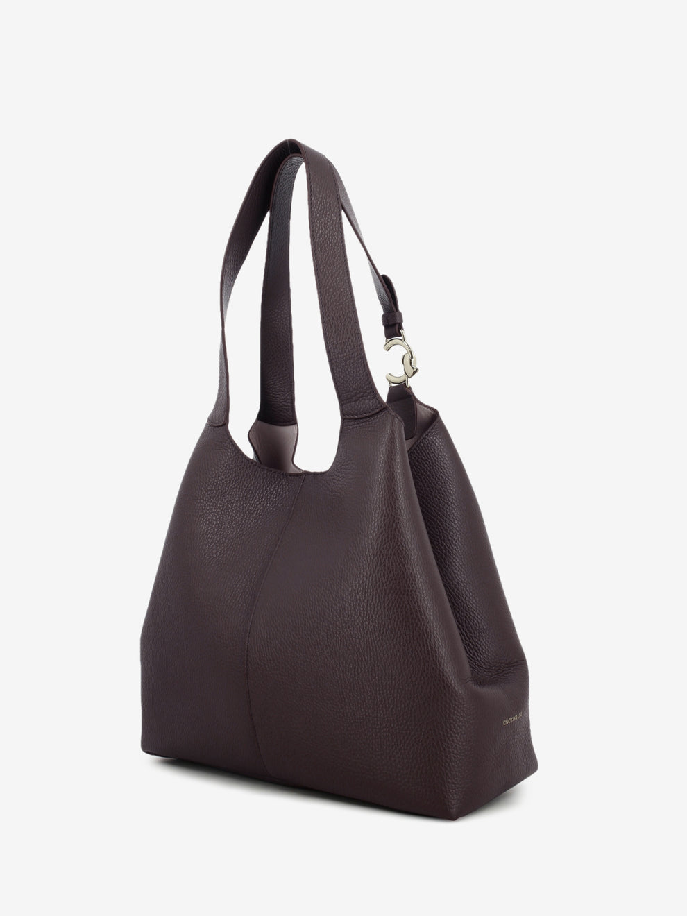 Handbag C-Easy large leather berry