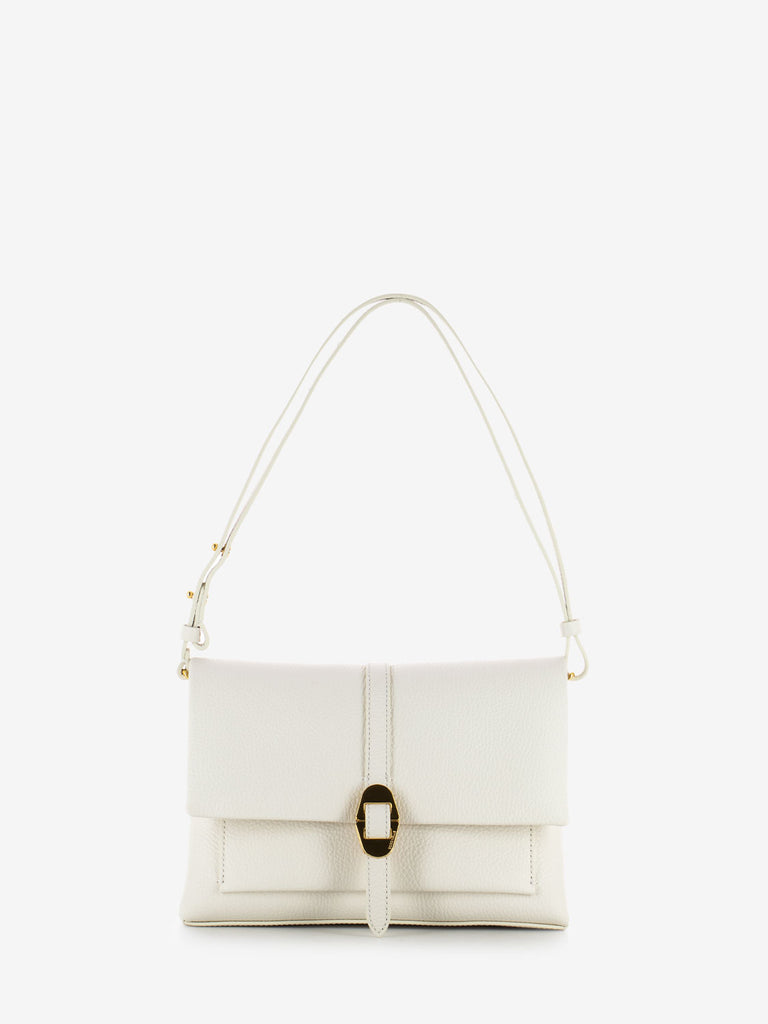 COCCINELLE - Handbag grained leather blanco