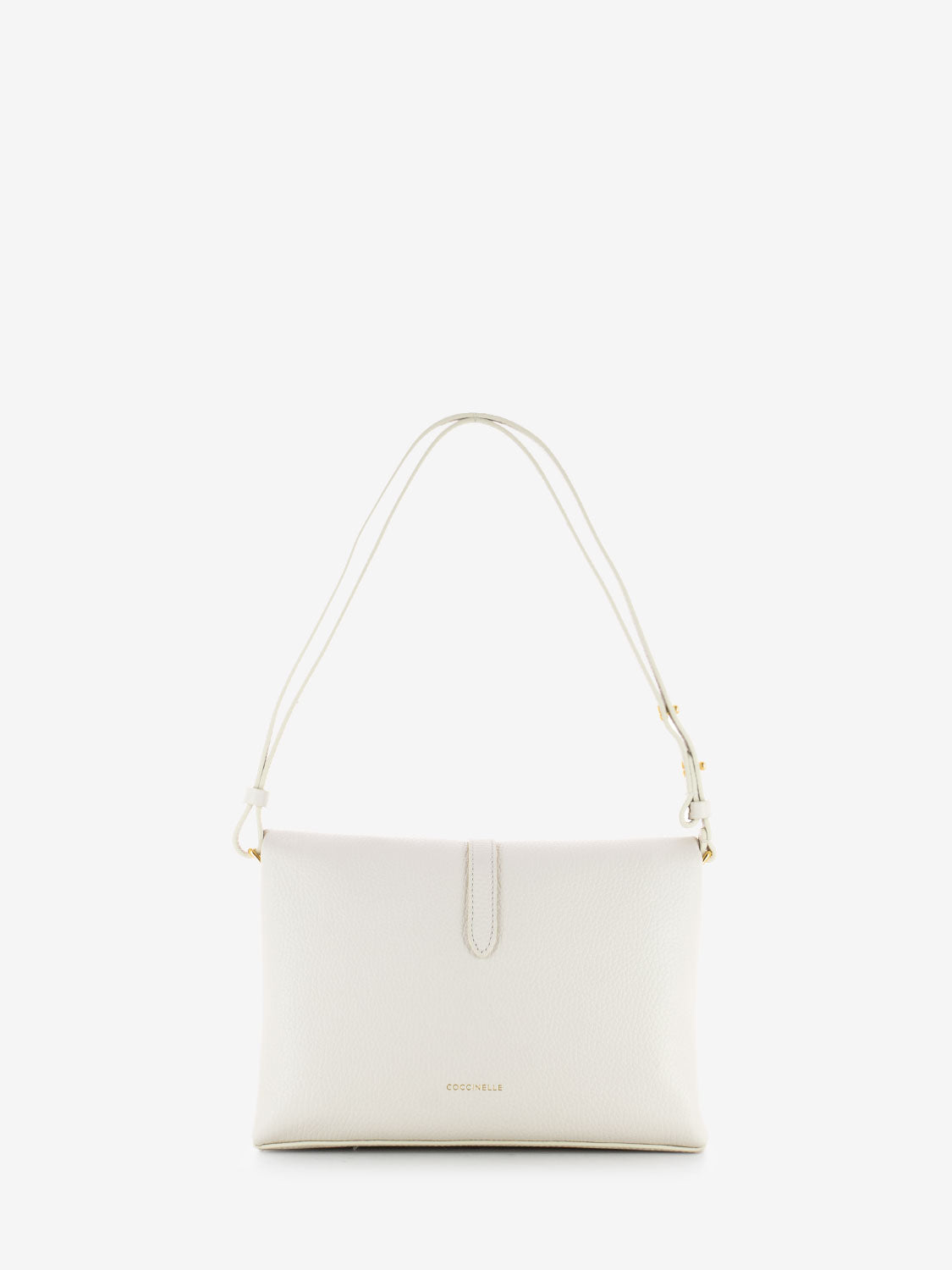 Handbag grained leather blanco