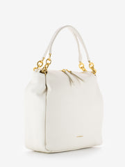 COCCINELLE - Handbag grained leather coconut milk