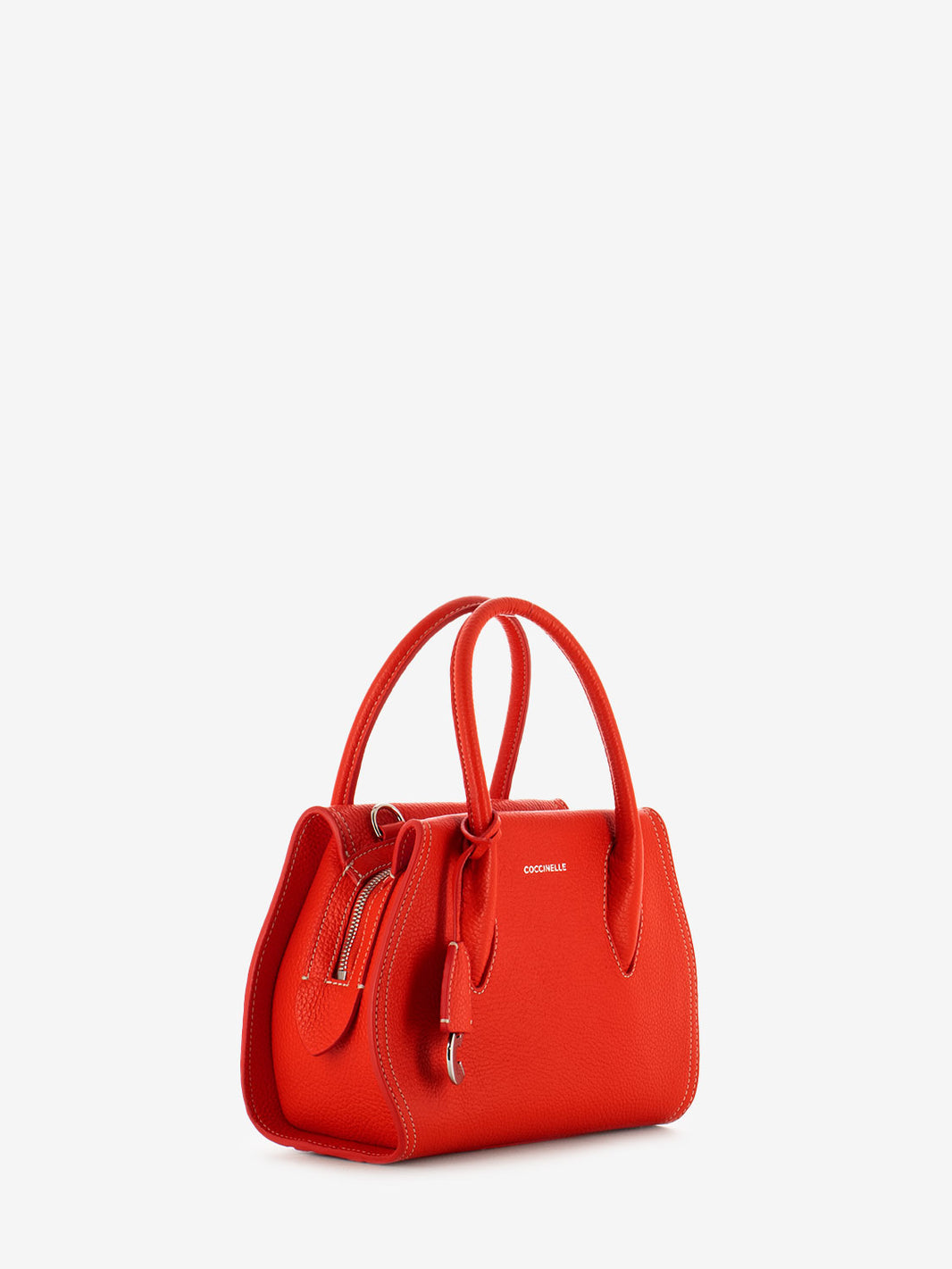 Handbag grained leather gazpacho