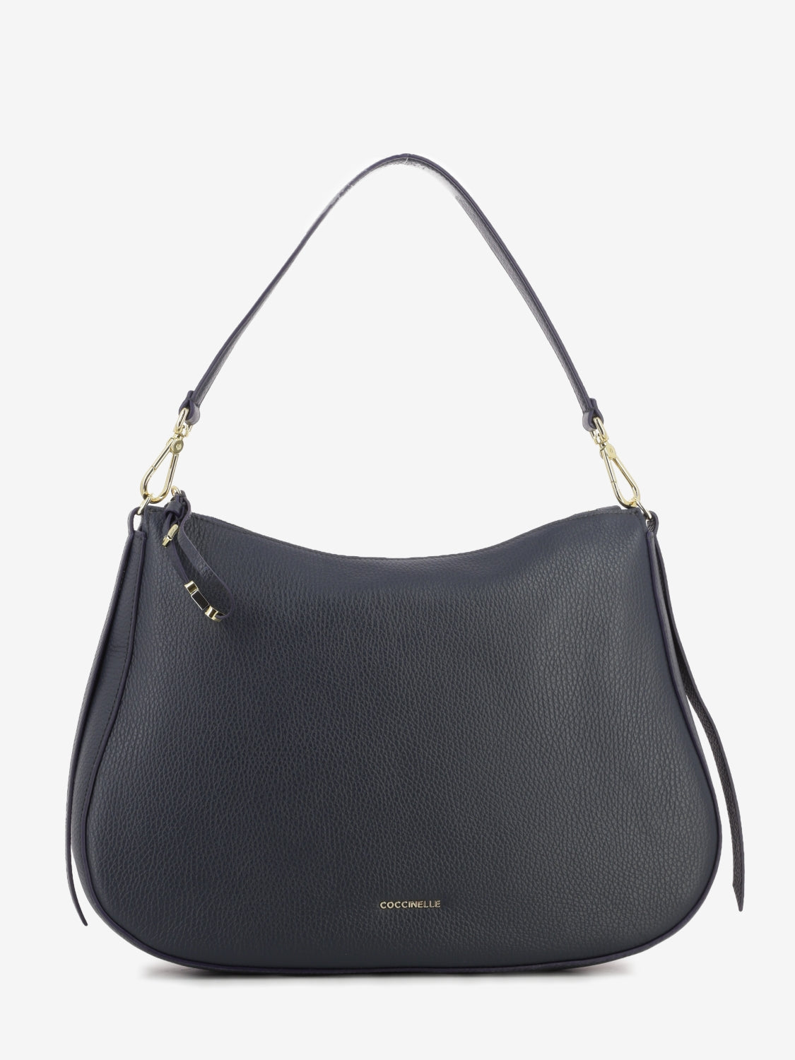 Handbag grained leather midnight blue