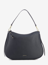 Handbag grained leather midnight blue