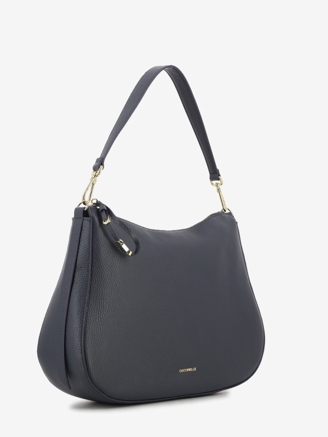 Handbag grained leather midnight blue