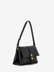 COCCINELLE - Borsa a spalla grained leather nero