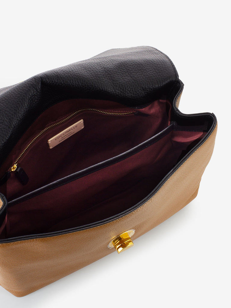 COCCINELLE - Handbag in pelle grained cuir