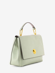 COCCINELLE - Handbag in pelle grained verde