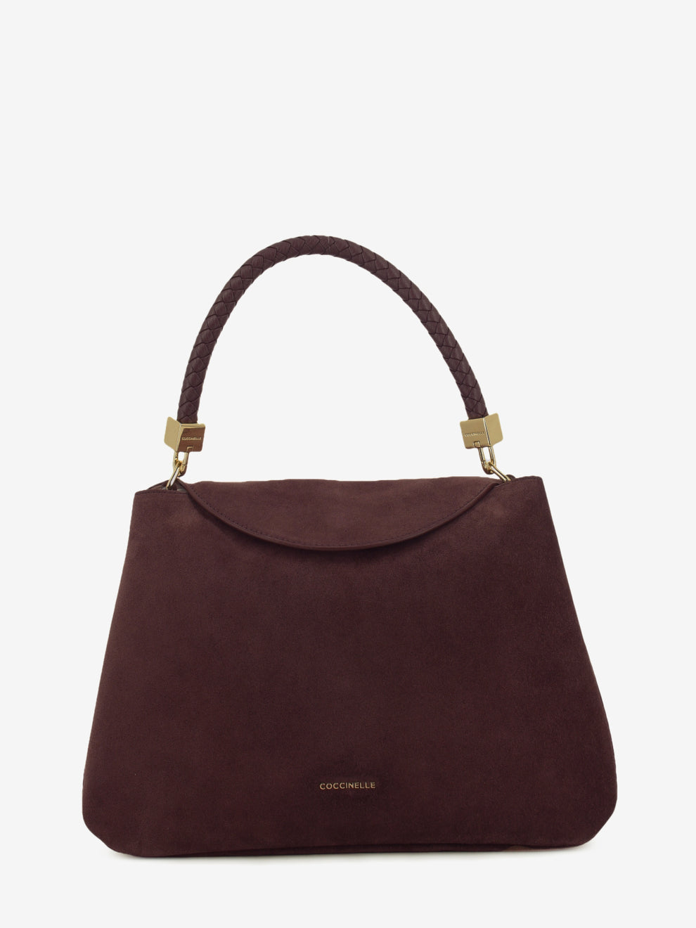 Handbag in suede Tiggy medium berry