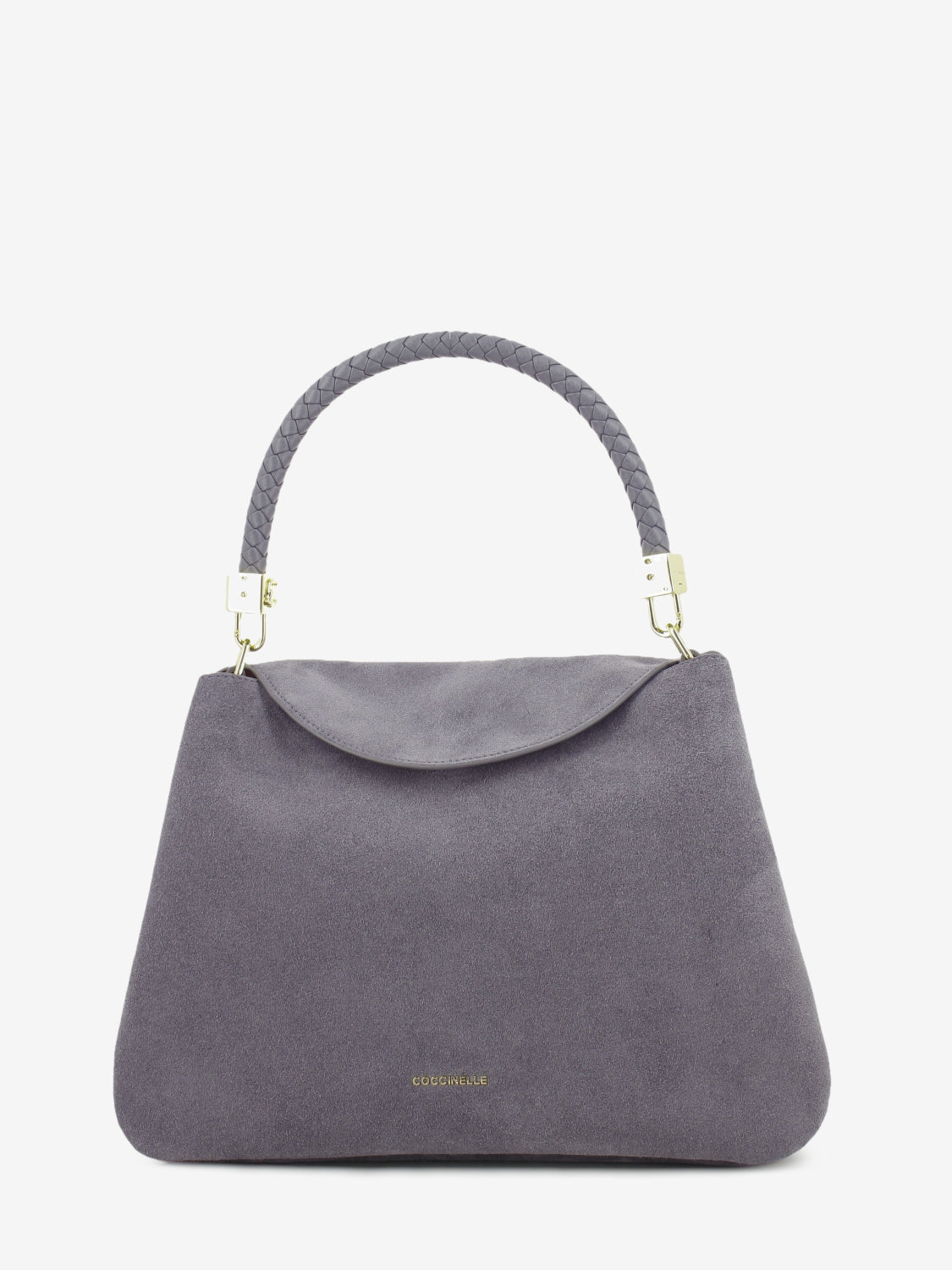 Handbag in suede Tiggy medium stone