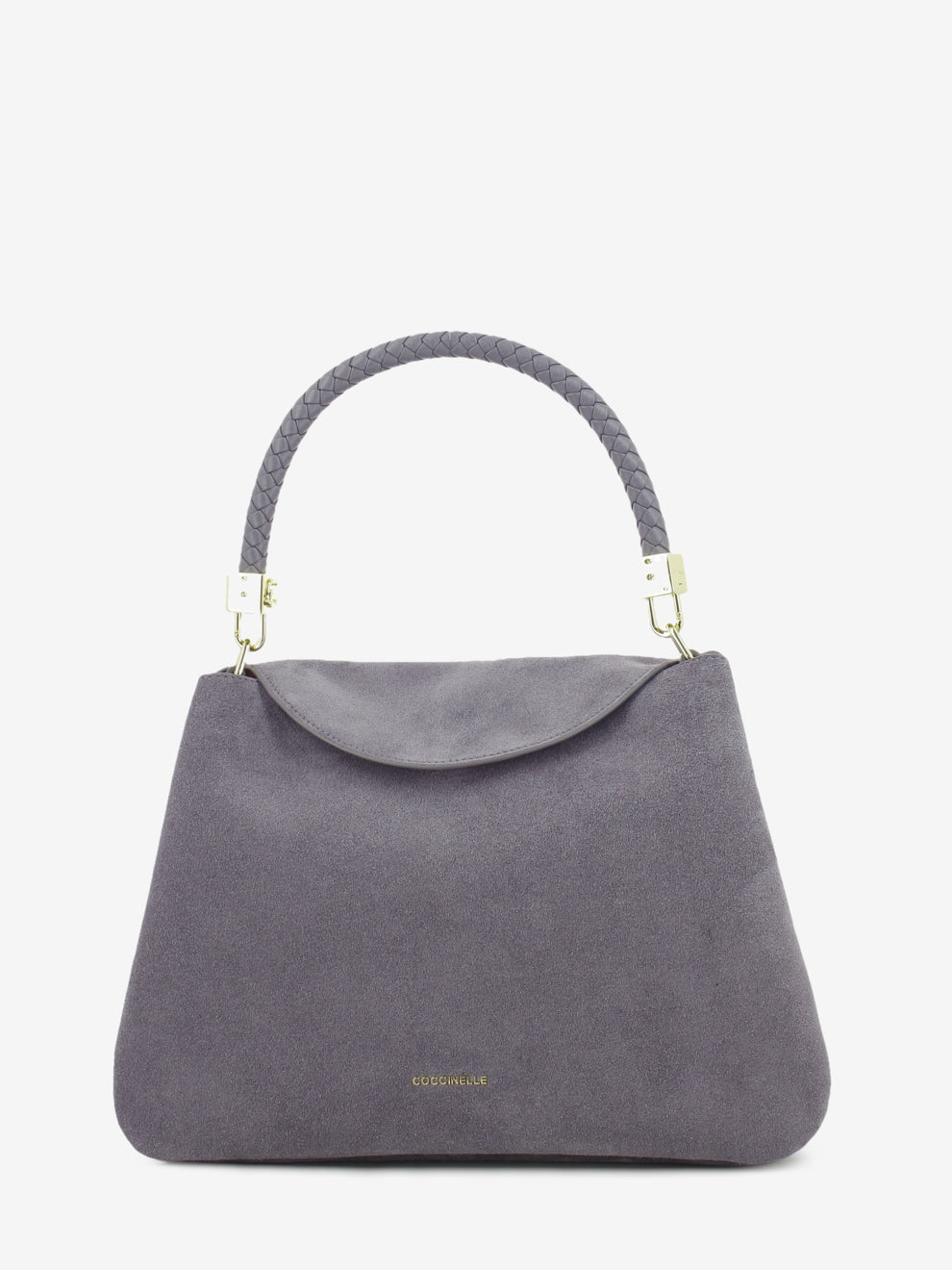 Handbag in suede Tiggy medium stone
