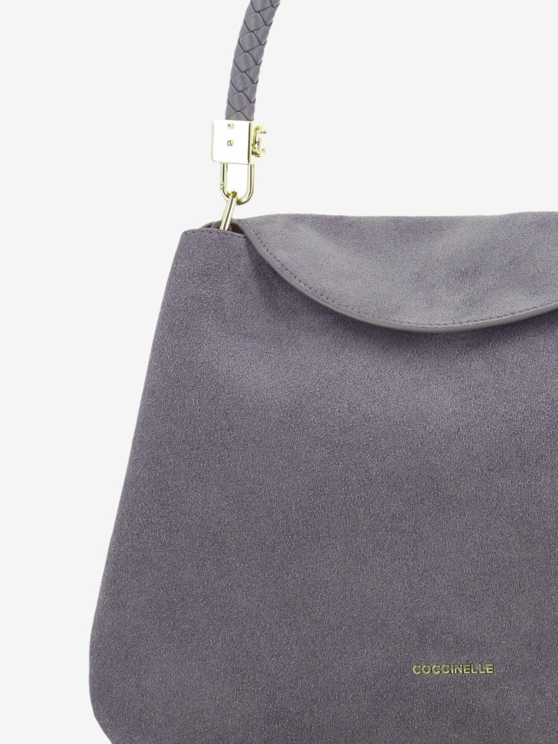 Handbag in suede Tiggy medium stone