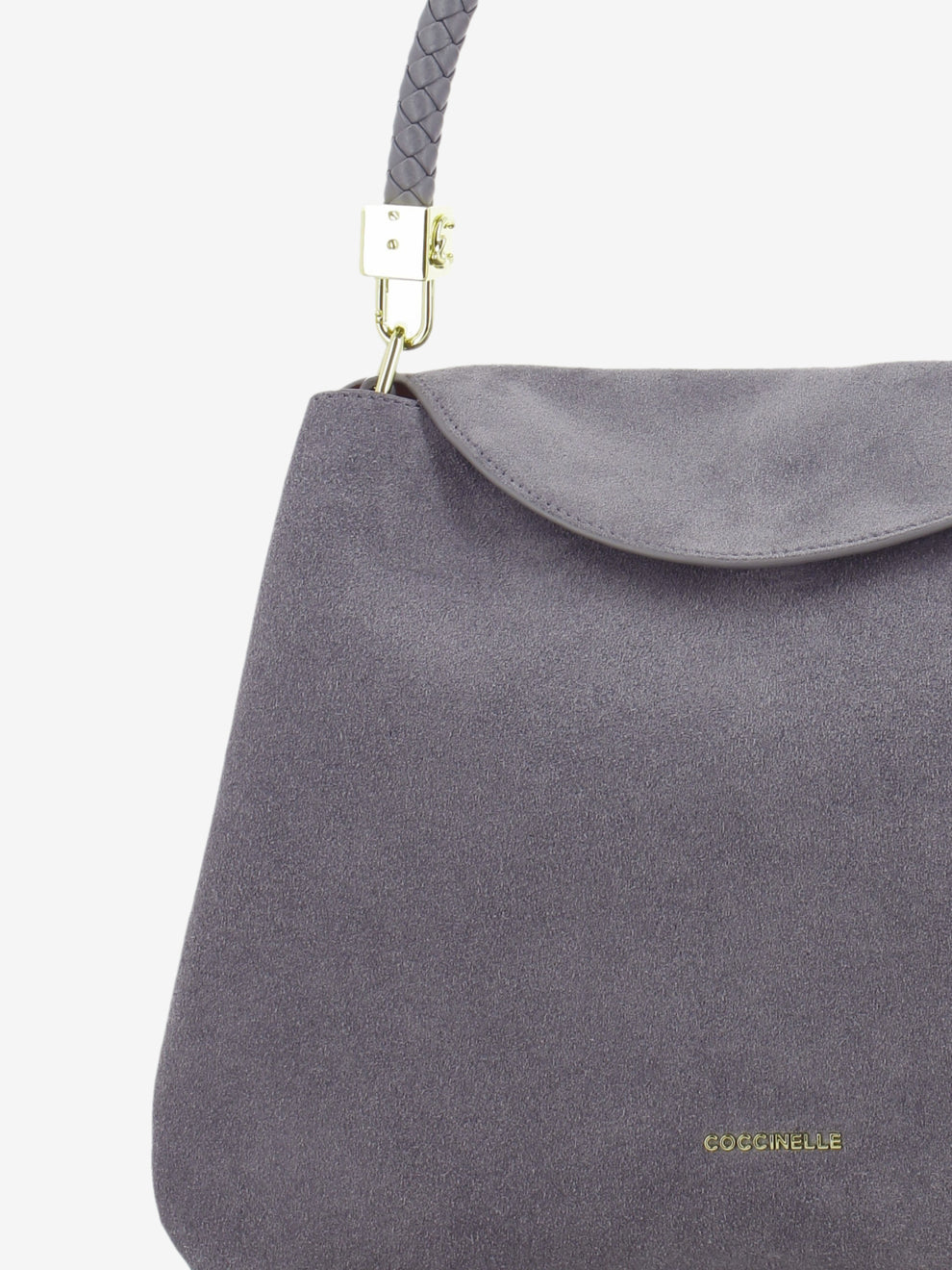 Handbag in suede Tiggy medium stone