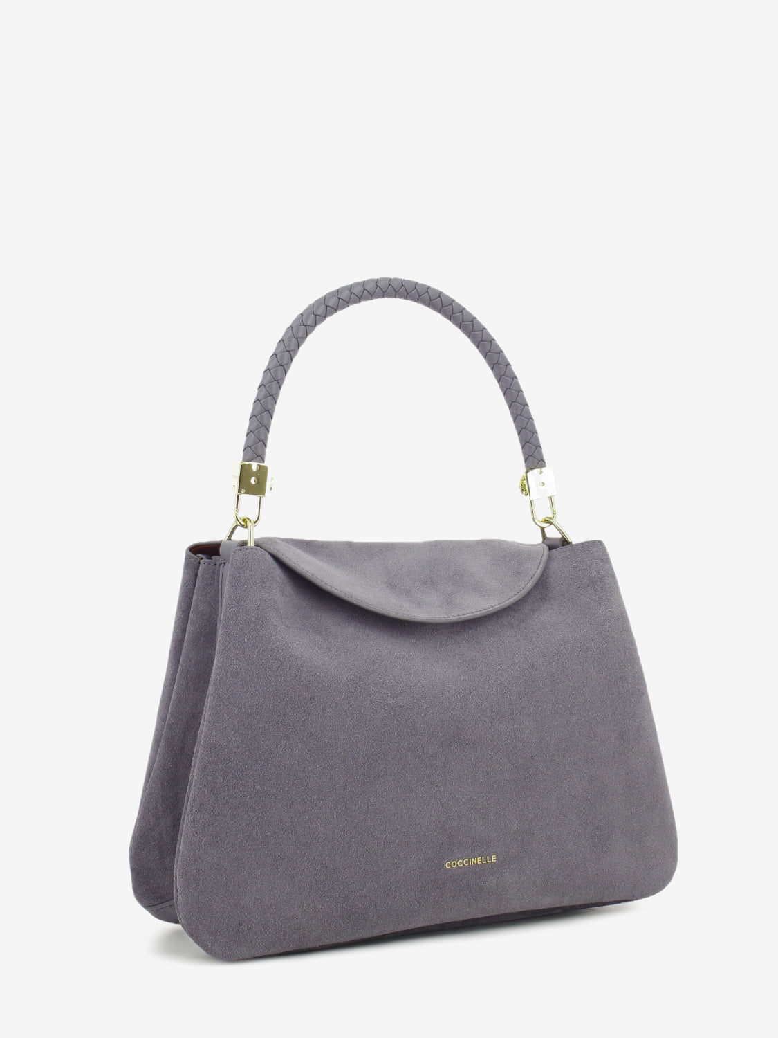 Handbag in suede Tiggy medium stone