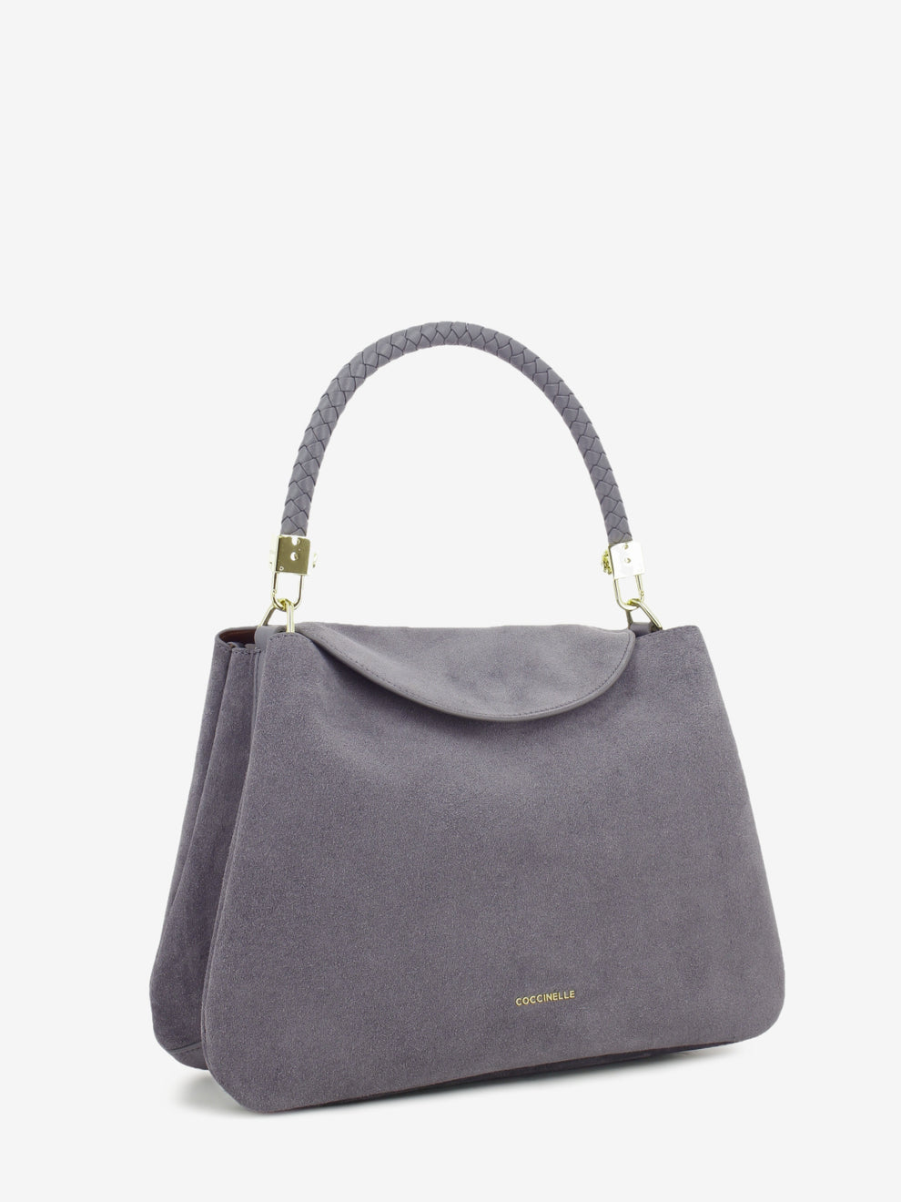 Handbag in suede Tiggy medium stone