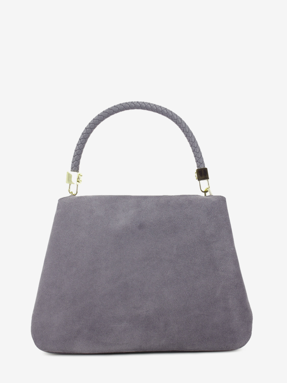 Handbag in suede Tiggy medium stone