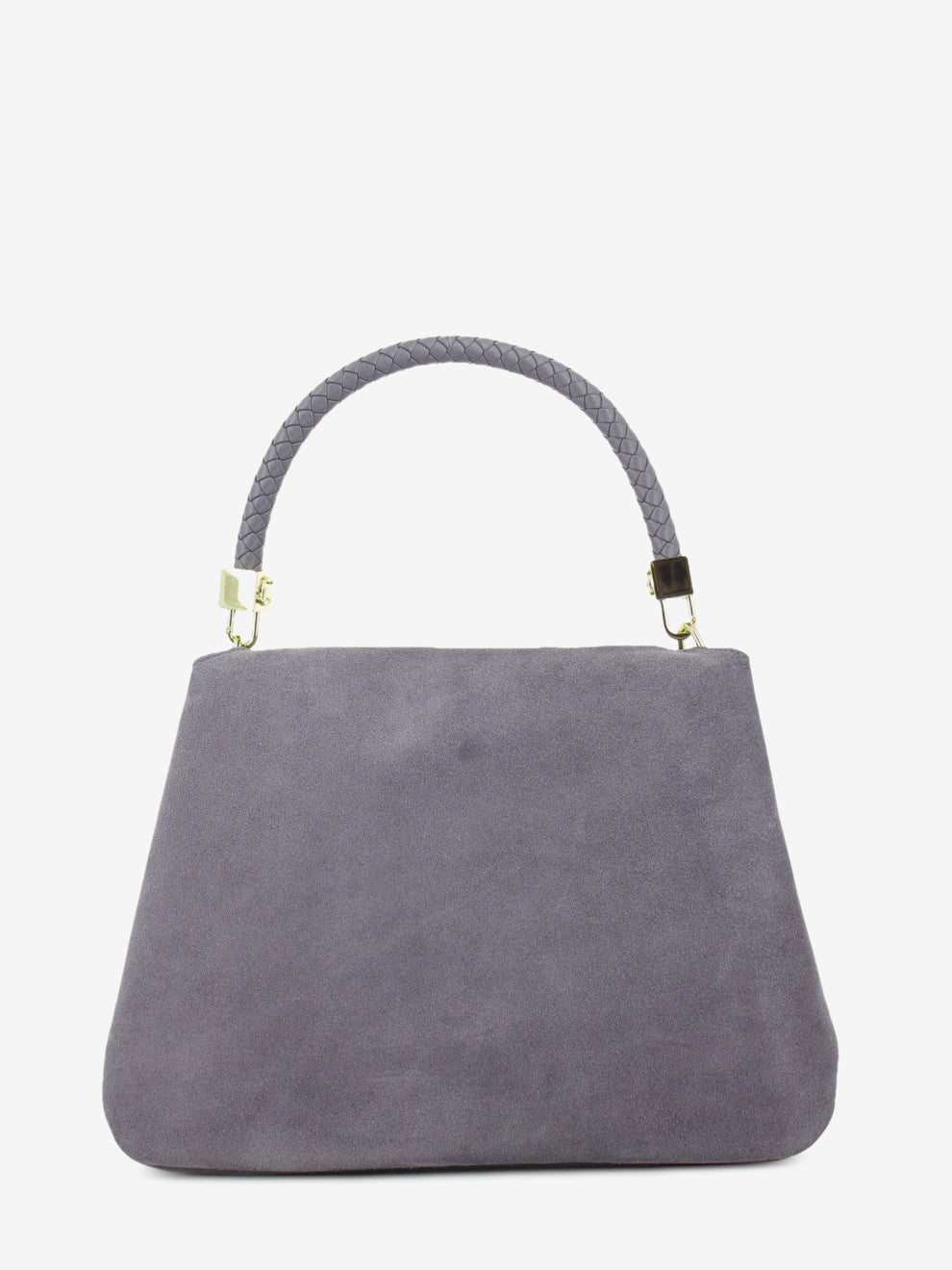 Handbag in suede Tiggy medium stone