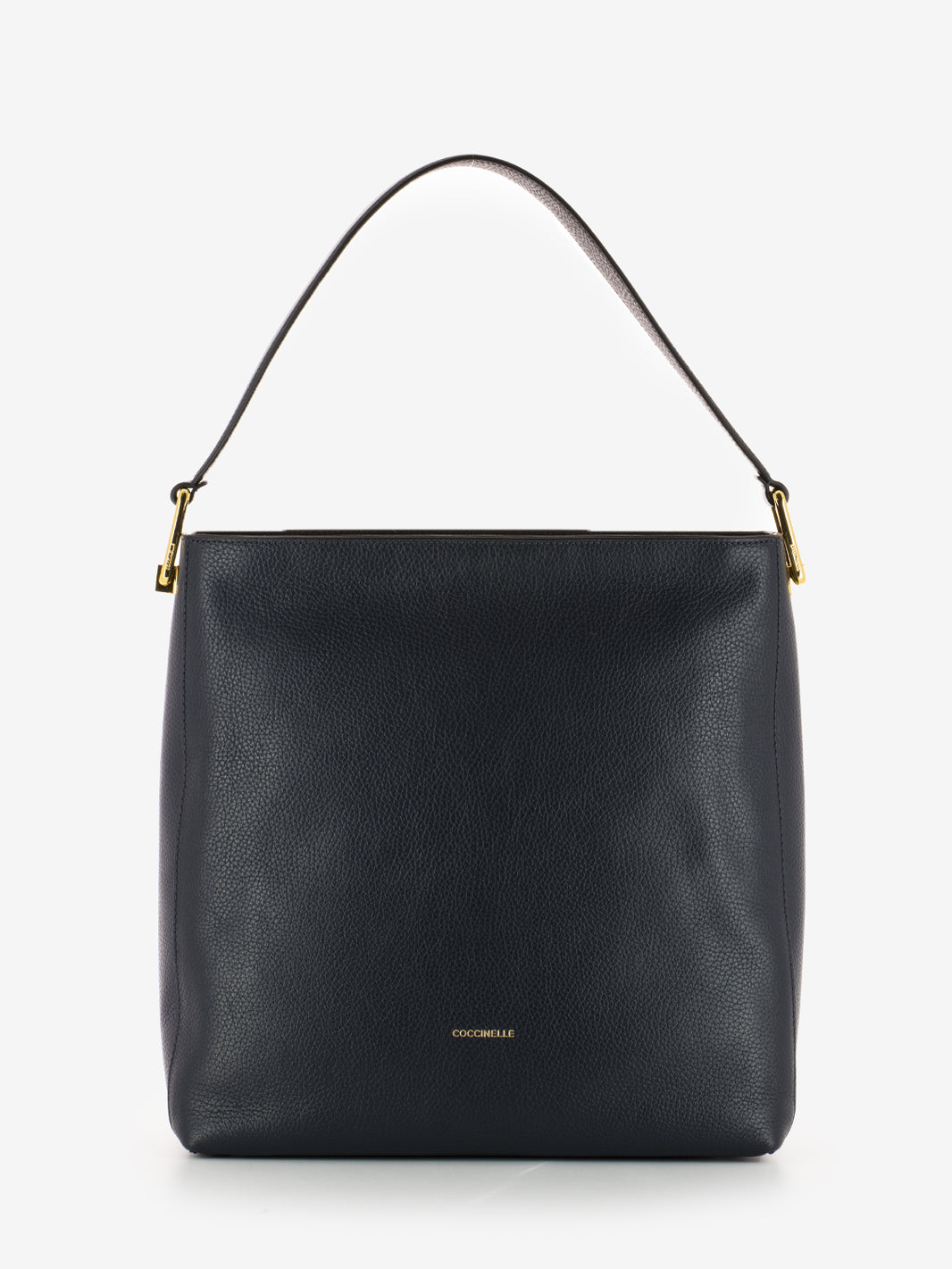 Handbag Lea grained leather midnight / noir