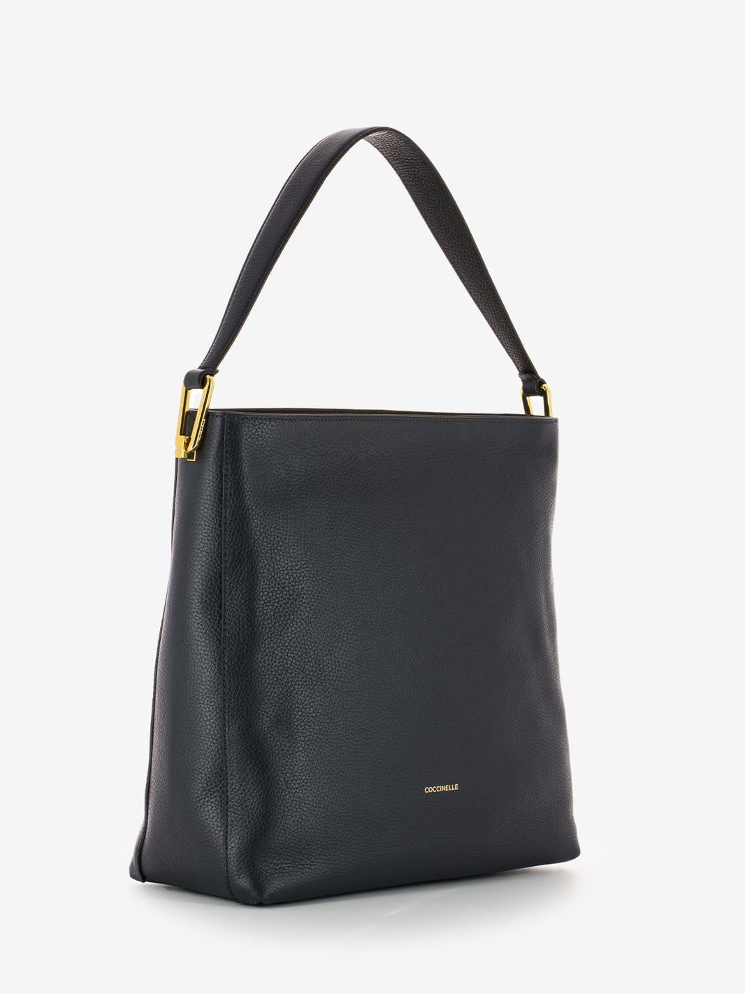 Handbag Lea grained leather midnight / noir