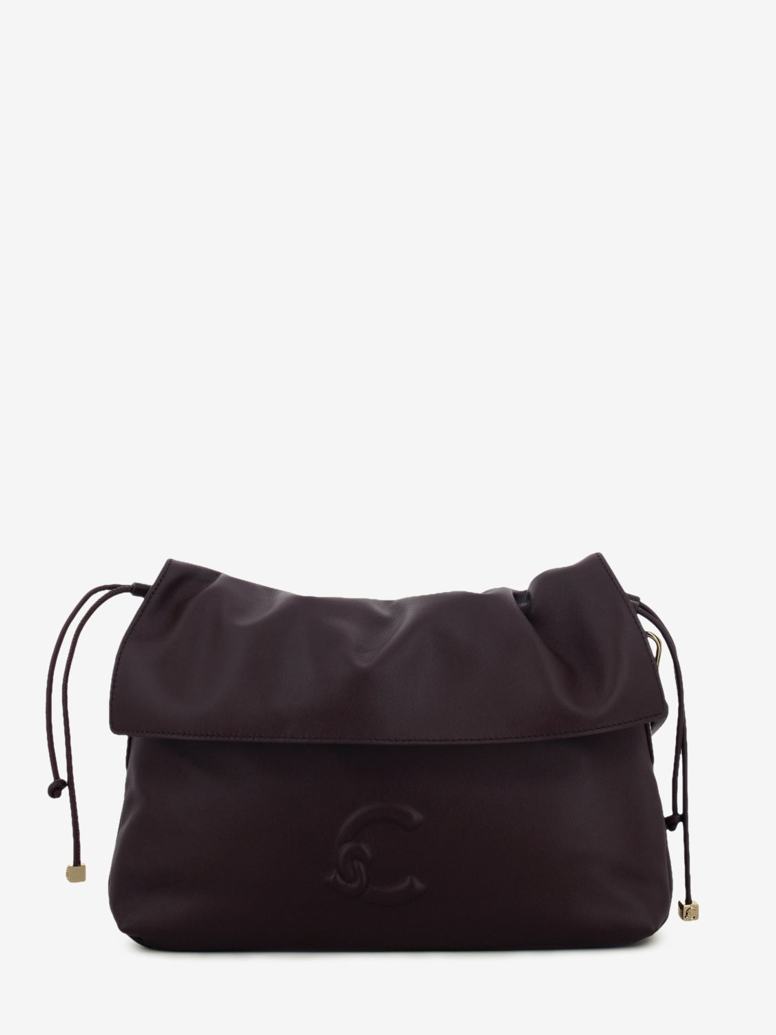Handbag leather Lidia small berry