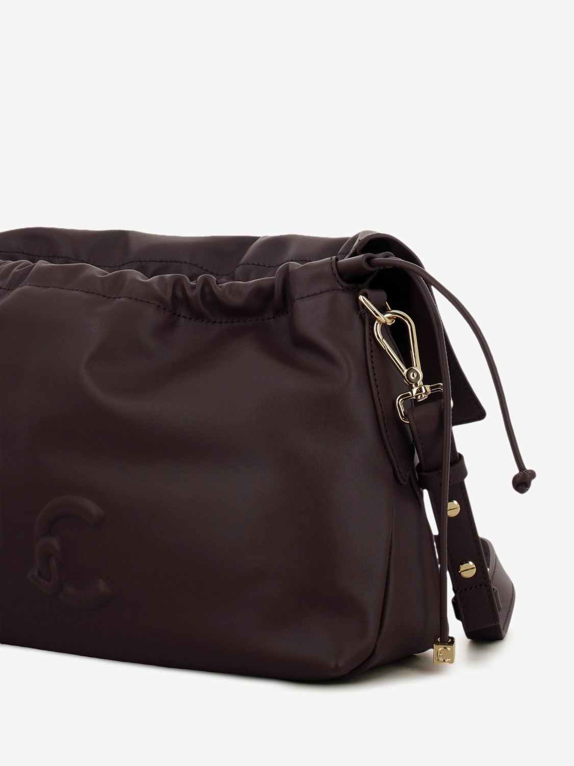 Handbag leather Lidia small berry