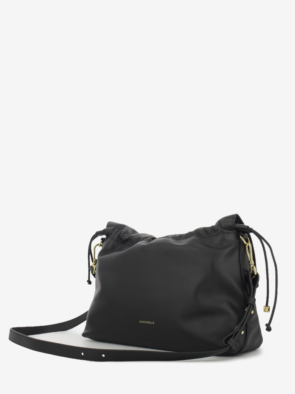 Handbag leather Lidia small noir