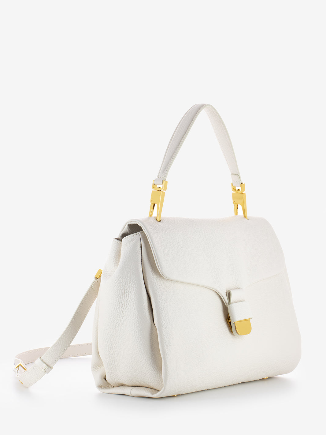 Handbag Neofirenze soft medium coconut milk