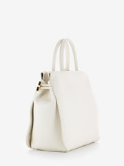 COCCINELLE - Handbag pelle bottalata coconut milk