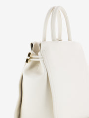 COCCINELLE - Handbag pelle bottalata coconut milk