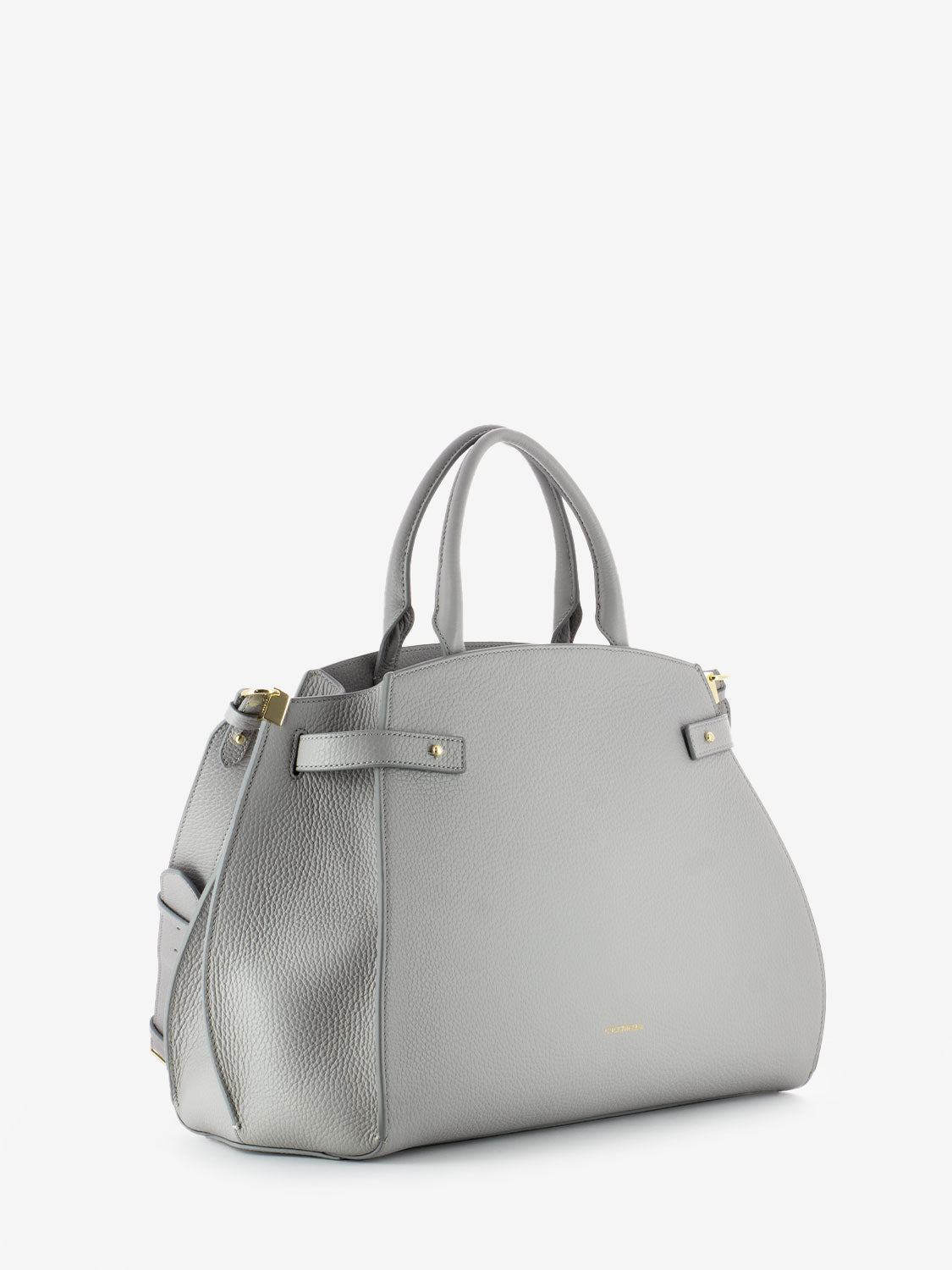 Handbag pelle grained light frey