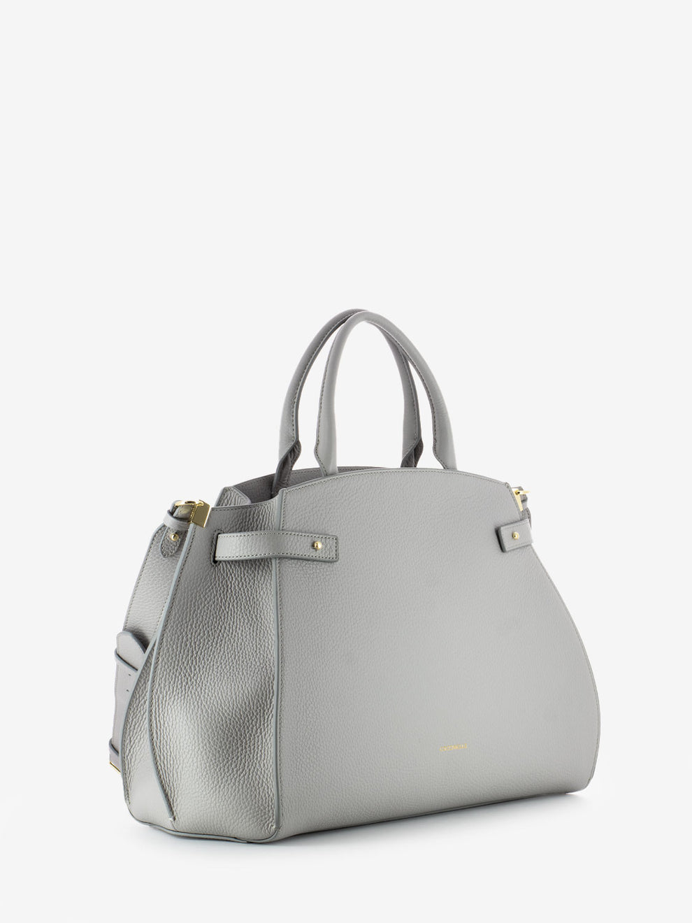 Handbag pelle grained light frey