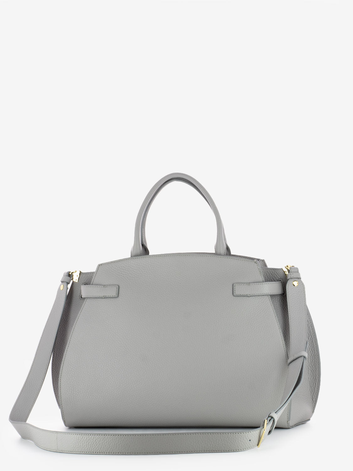 Handbag pelle grained light frey